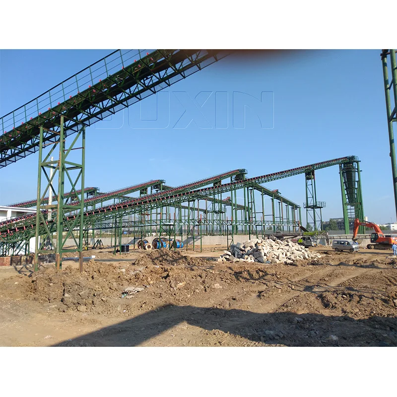 Power Plant Large Inclination Feeding Belt Conveyor With Sidewall