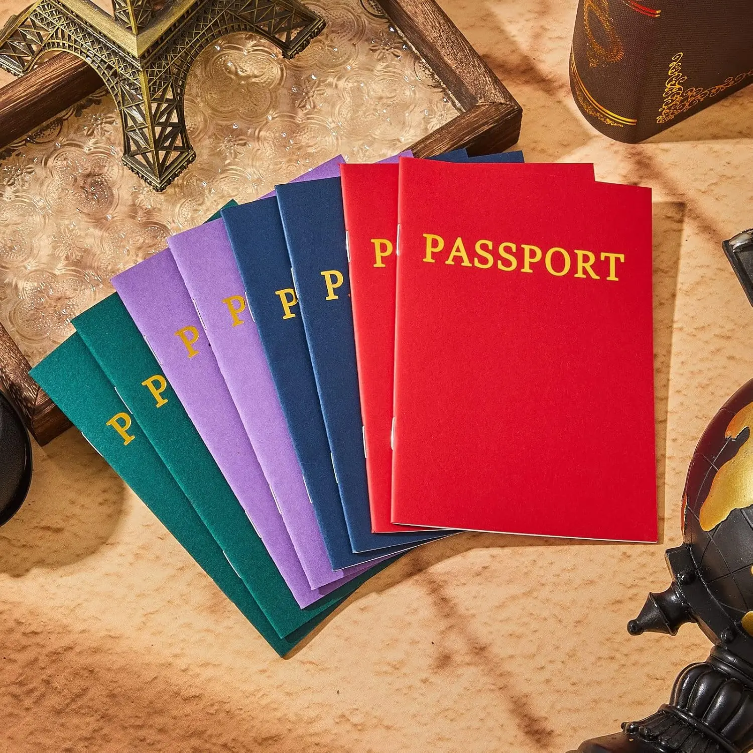 Bulk Kids Passport Party Favor Passport Book Travel Pretend Game for Collect Stamp Classroom Supplies Gif