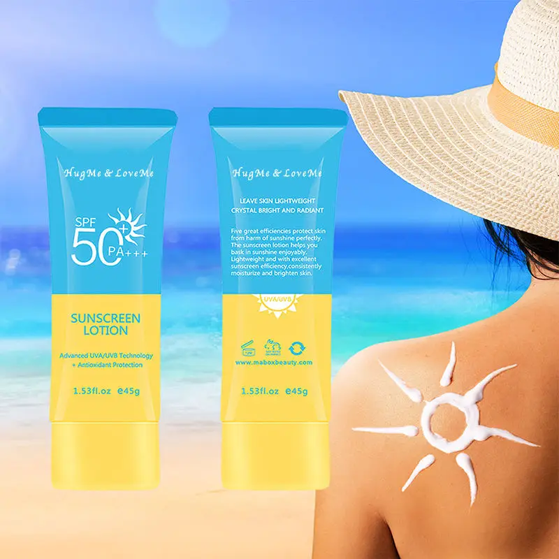 Wholesale Best Skin Care Products Private Label Organic Sunblock Waterproof Face Whitening Mineral Spf 50 Korean Sunscreen