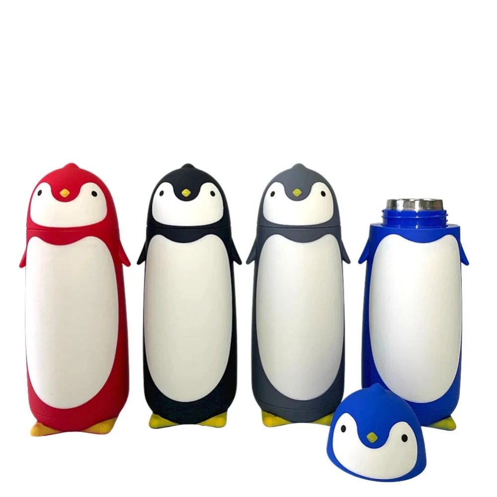 Creative Cartoon Penguin Water Bottle Easy to Use High Beauty Customized Printing Advertising Business Gift cute thermos cup