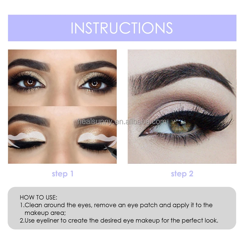 DROPSHIPPING Quick Make Up Eyeliner Eye Shadow Stencil Sticker
