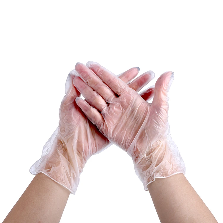 Wholesale High Quality Household Transparent Disposable Rubber Gloves Pvc Latex Gloves
