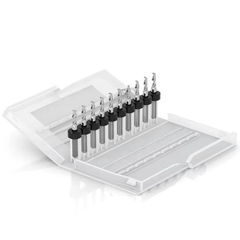 cnc machining cutting tools Wood Working tungsten carbide drilling bits set  0.10mm-6.5mm Shank  3.175mm CNC Drilling Machine