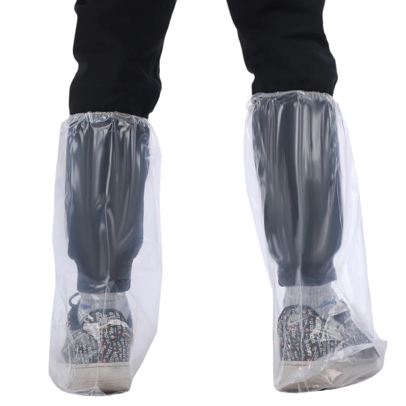 Plastic Non Woven pe Disposable Sterile Long rain boots  Covers made in China