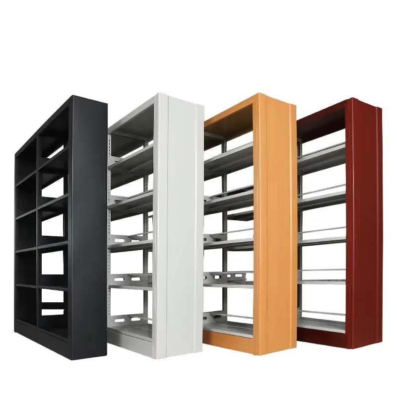 School metal steel bookcase storage bookshelf school library modern Bookcase Steel