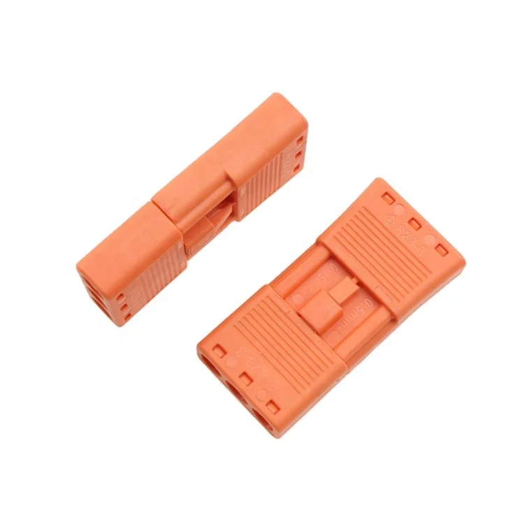 823-3P Wire Connector 3 way Fireproof High Current Terminal Block Quick Connecting Terminal Quick Wire Connector