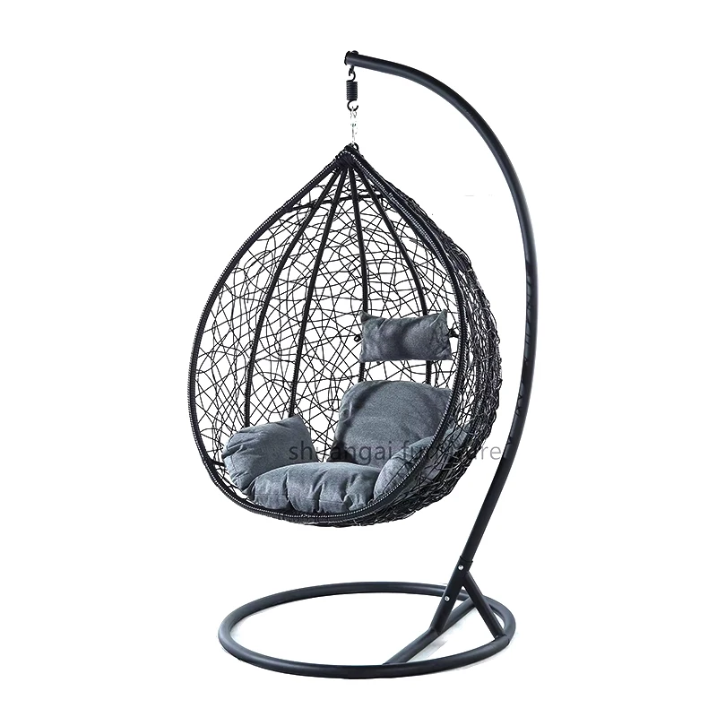 Porch Hanging Hammock Rope Swing Outdoor Furniture Hotel Outdoor Rattan Hanging Bed Patio Swing Chair for Sale