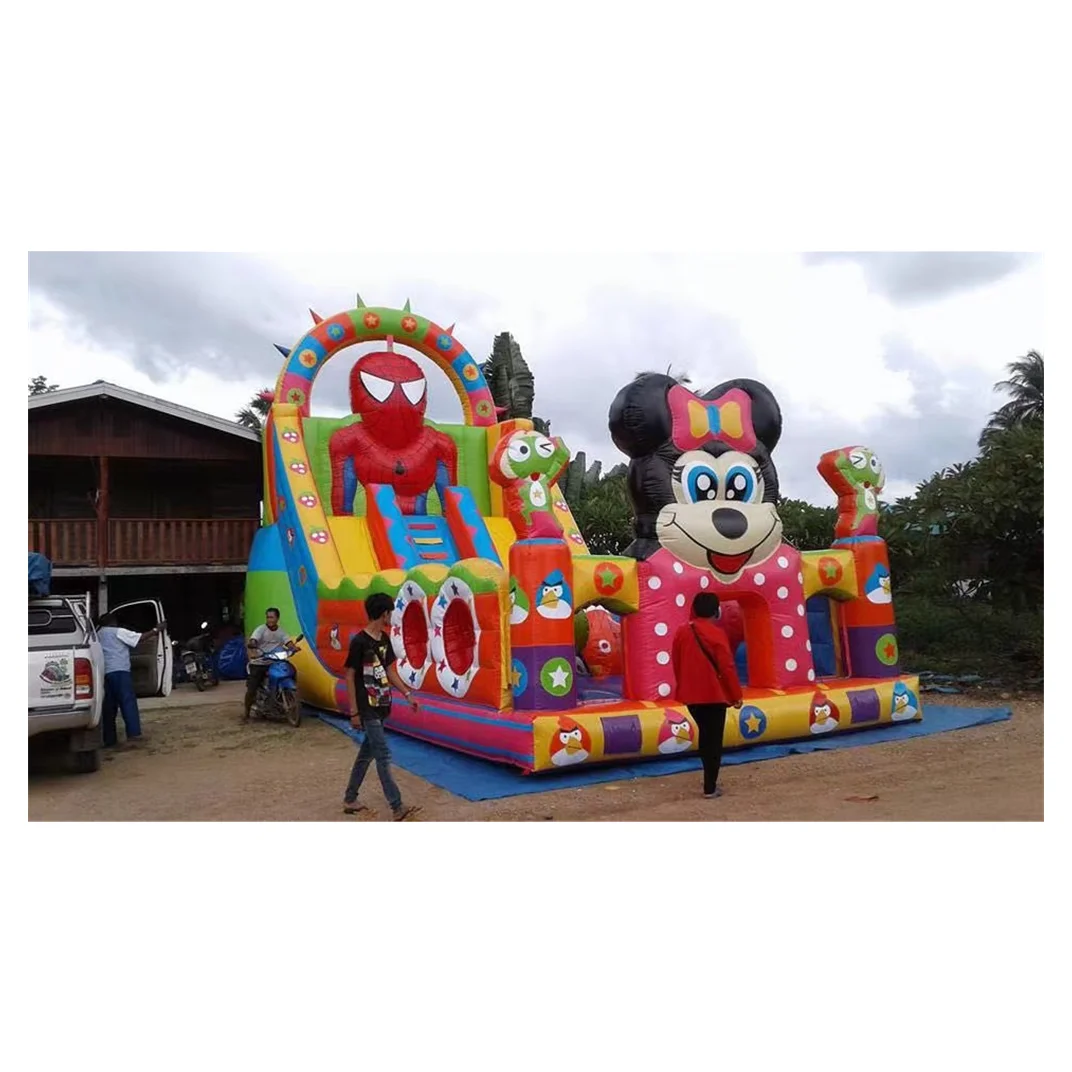 Factory direct sales custom-made Medium cute cartoon inflatable kids slide pool commercial water slide inflatable/anime