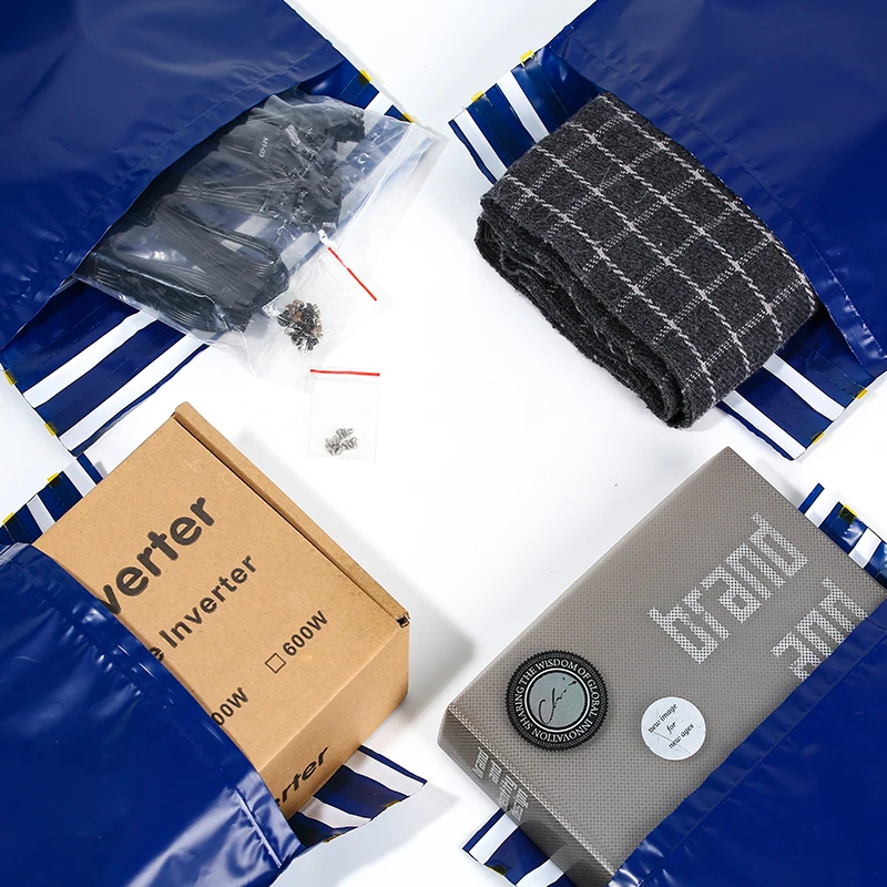 Repeat shipping 3 times electronic business clothing packaging courier envelopes poly bag with zipper