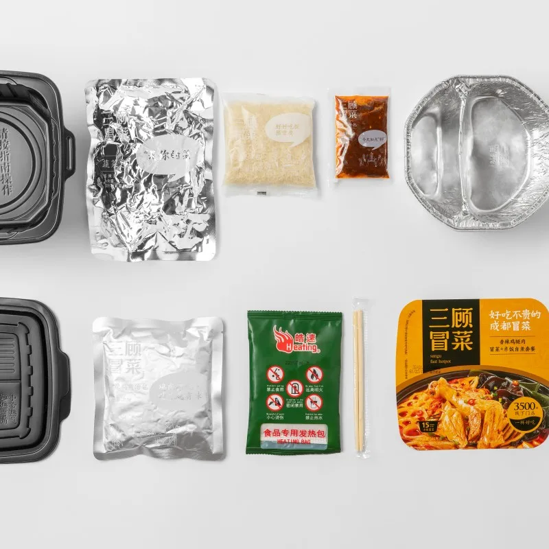 15 Minute Portable Self Heating Hot Pot Spicy Chicken Leg Self Heating Hot Pot Spicy Chinese Instant Spicy  Hotpot