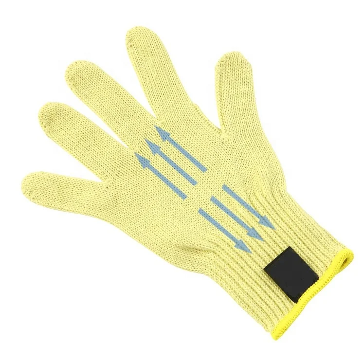 Hot sales Anti Fire Flame Retardant Kevlars Gloves Cut Resistant Pure Aramid Fiber Work Safety Gloves