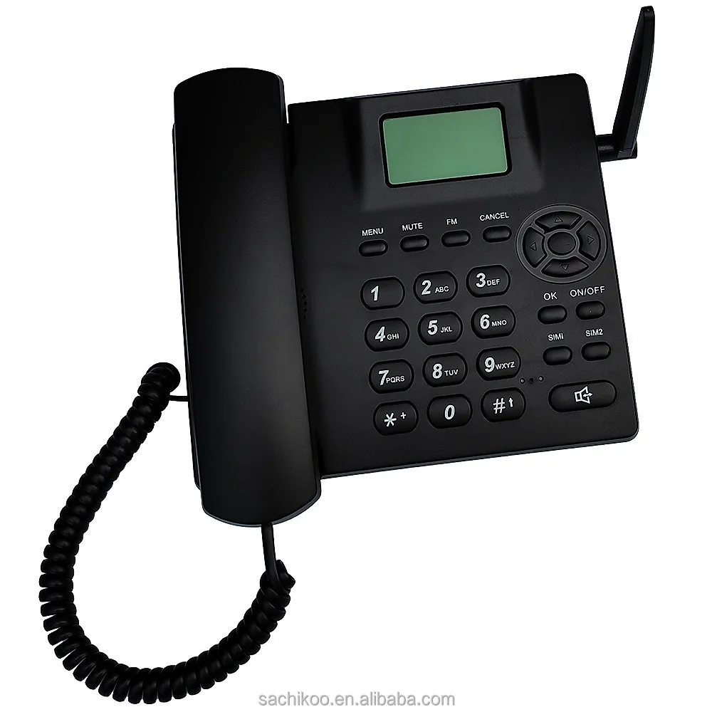 Цифровой Настольный стационарный телефон с двумя SIM-картами