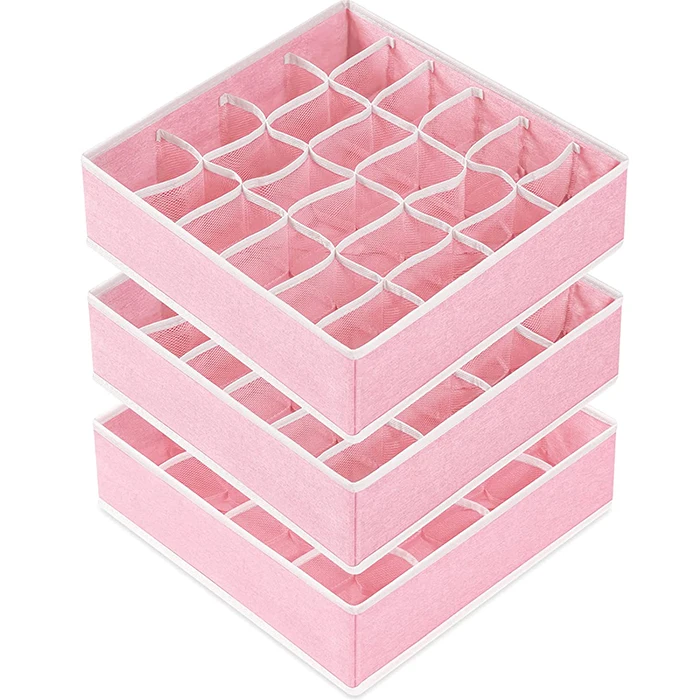 Китайские фабричные Новые 3 ПКС складное нижнее белье Органайзер, хранилище, сумочка, коробки для носки Нижнее белье Органайзер