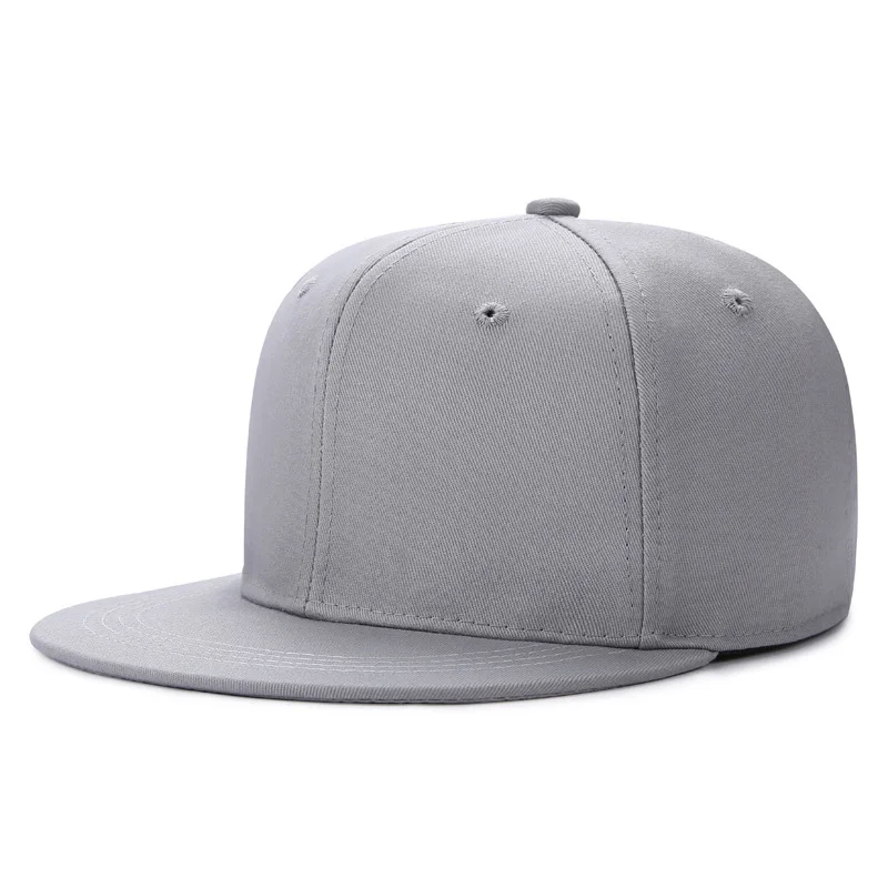 Hot Men Women Baseball Cap Solid Hip-Hop Snapback Flat Hat