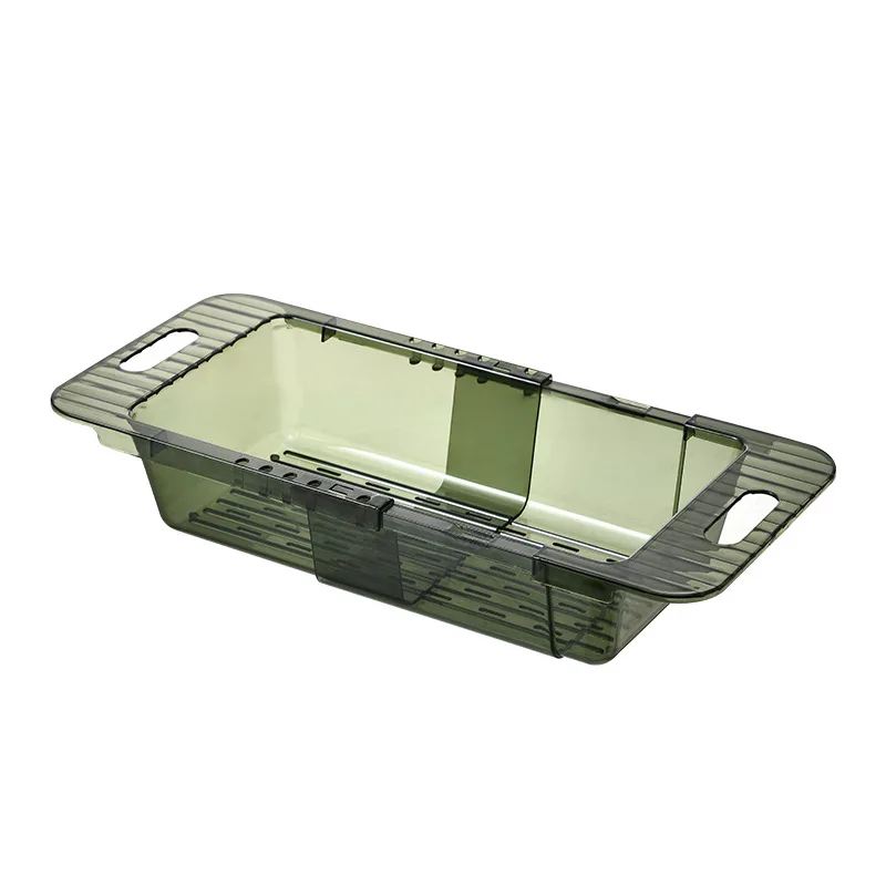 Retractable sink drain basket wash basin kitchen household sink dishware storage rack drain basket vegetable basket