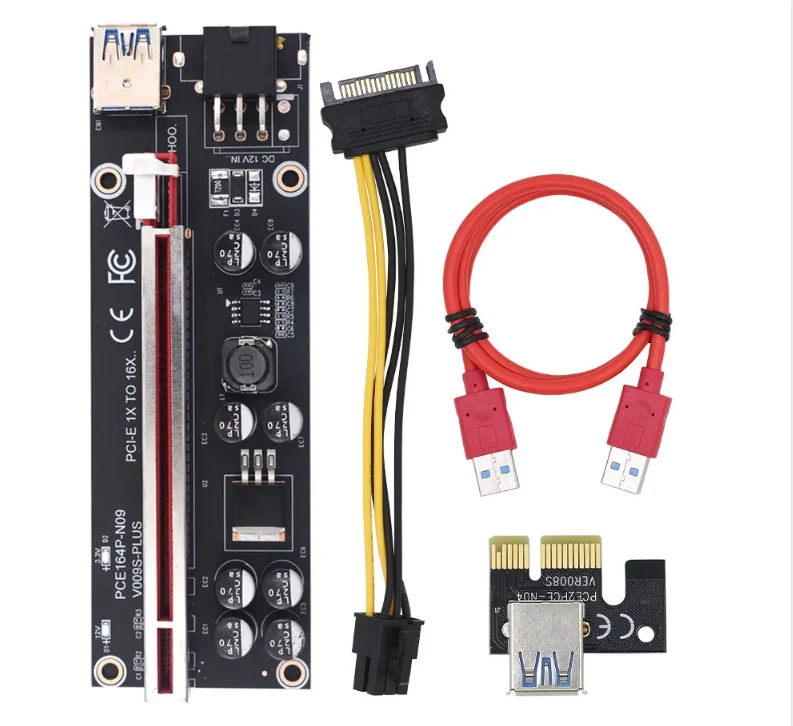  Pcie riser 009S Plus 1x 16x USB3.0 удлинительная карта PCI Express USB 3 0 переходник 009s кабель pcie