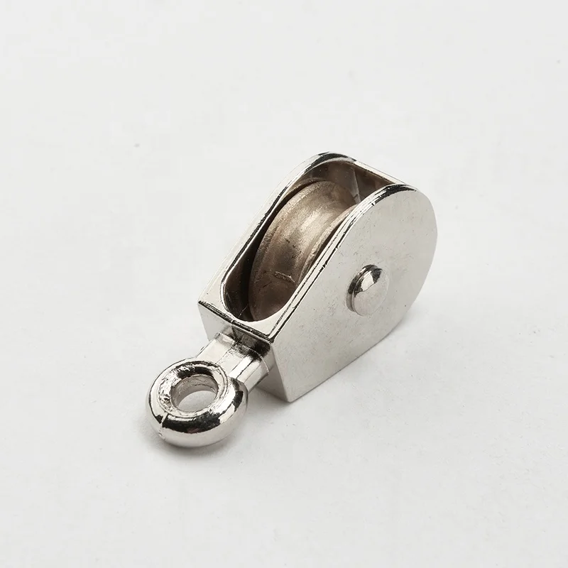 Convenient And Fast Greenhouse Ropeway Zinc Alloy Stainless Steel Single Pulley With Wire Rope