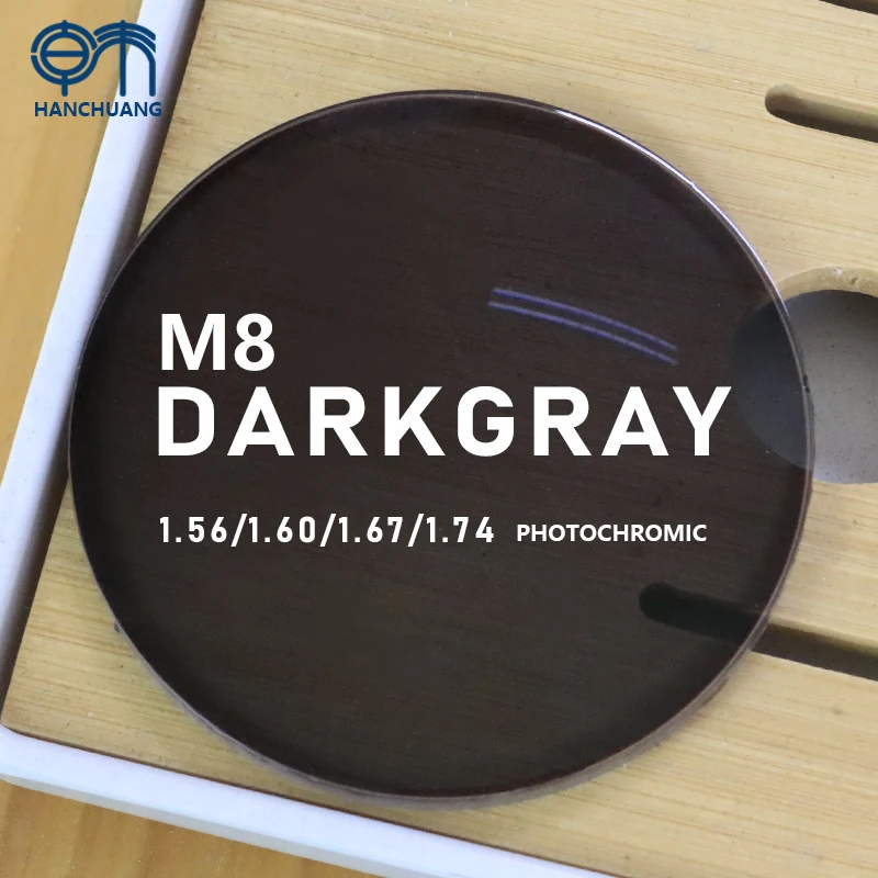 High Quality Blue Cut Dark Photochromic All Index 1.56/1.60 Anti Scratch Resin SHMC Optical Lenses