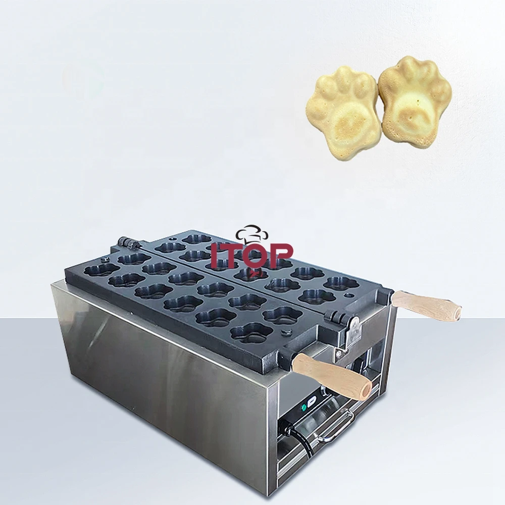 110v/220v Электрический кошка лапой машина вафли 3000W Новое поступление мультфильм вафельница