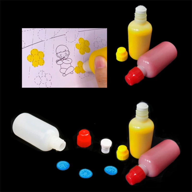 Graffiti Markers Mop Fabric Tip Art Dauber Refillable Plastic Empty Bingo Bottle