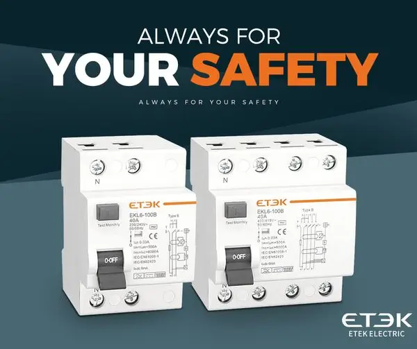 EKM1-40N 6kA 1P+N B,C Curve 6-40A 230/240V 4000Cycles MCB