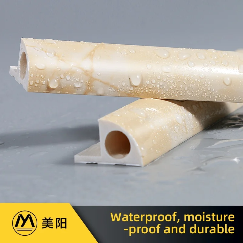 Foshan Environmental Protection Pvc Round Edge Plastic Ceramic Edge Strip Tile Edging Trim Plastic Extrusion