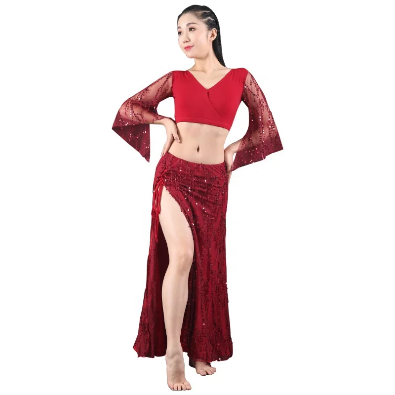 Wholesale High Quality Professional Performance Wear Belly Dancing Costumes Dress And Belts For Belly Dance Belly Dance Suit