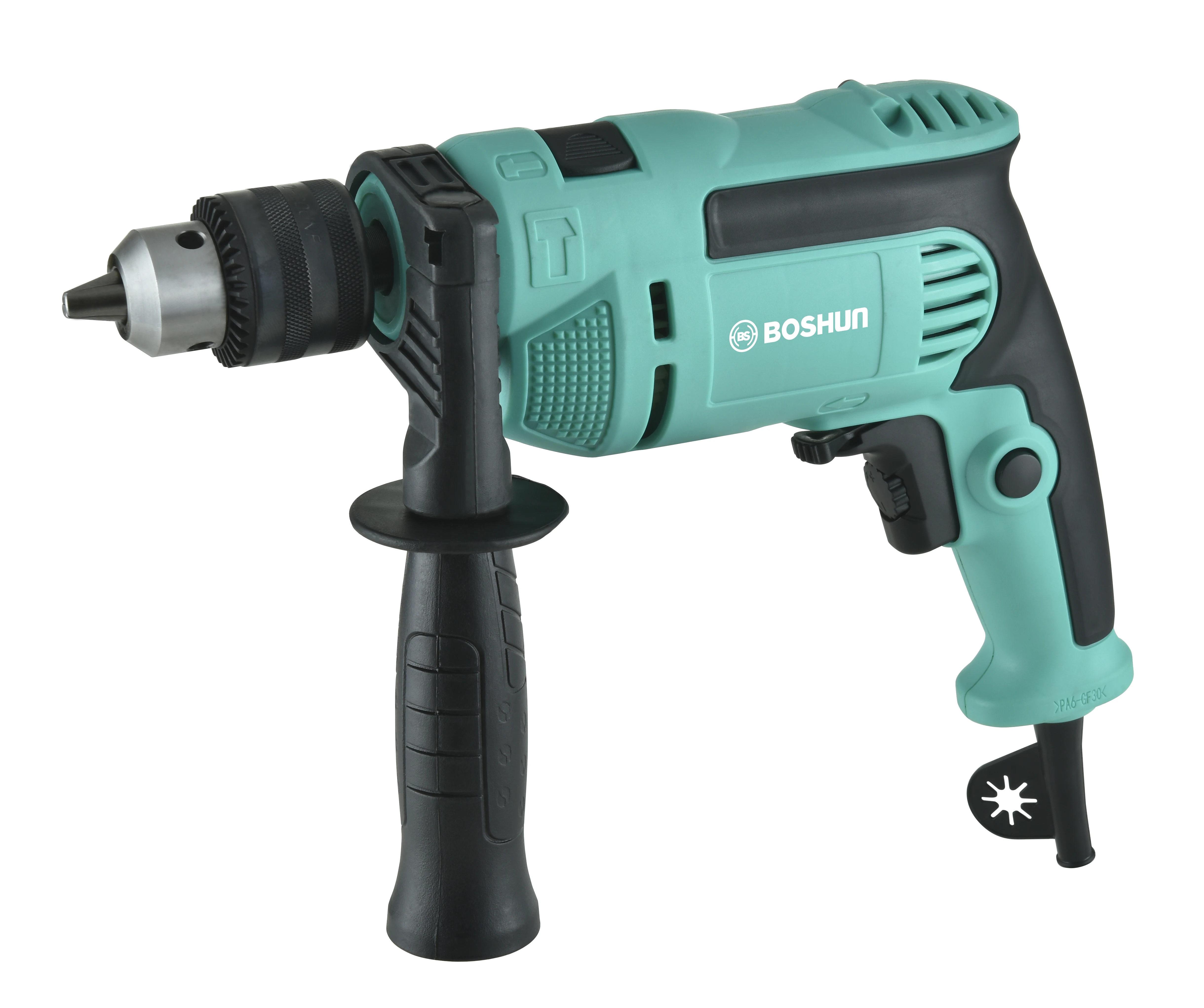 
Boshun Electric drill 710W Portable Exact Distance Variable Speed Switch Impact Drill 13mm Max Steel Wood Power 1630 model 