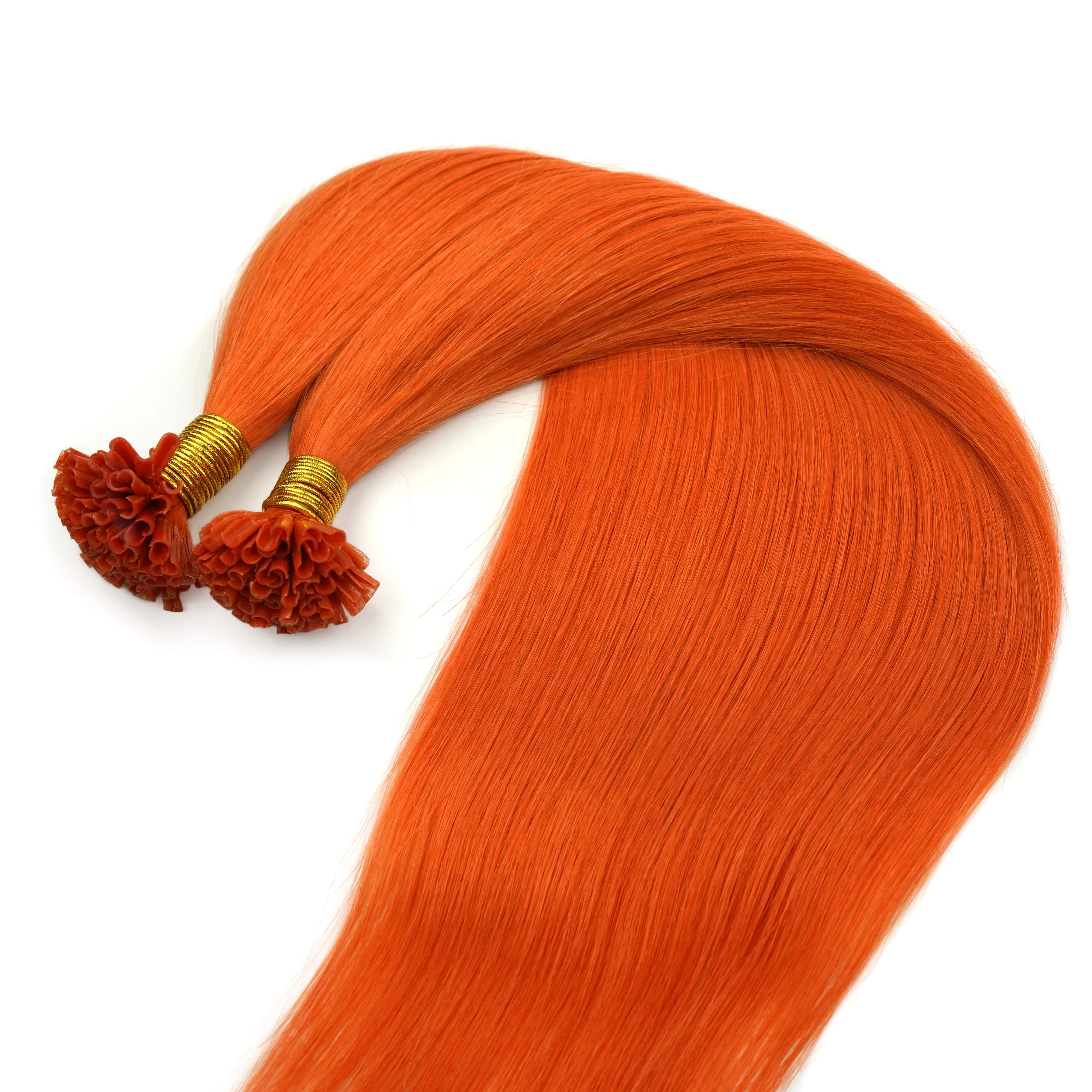 Ethically sourced 100% European remy hair extension cuticle aligned balayage colors thick ends best quality double drawn U tip