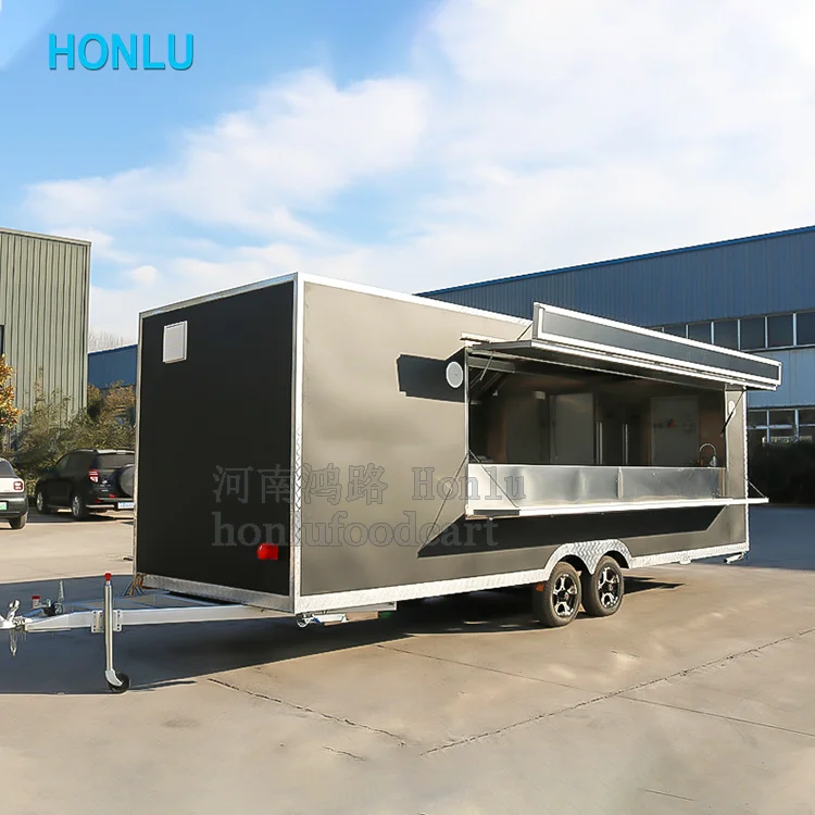 Commercial Ice Cream Truck Trailer Fully Equipped Small Ice Cream Vending Carts For Sale