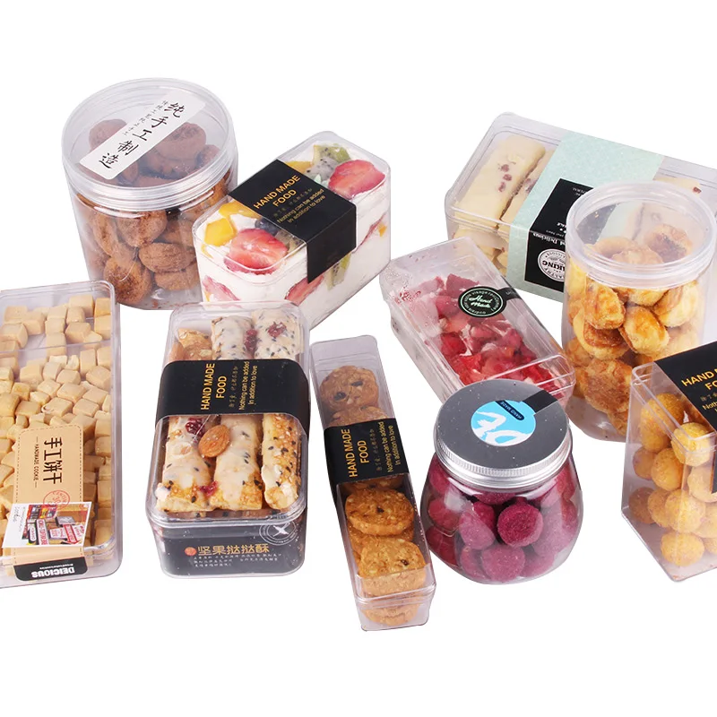 Transparent Plastic Rectangle Clear Ice Cream Candy Packaging Packing Candy Gift Box