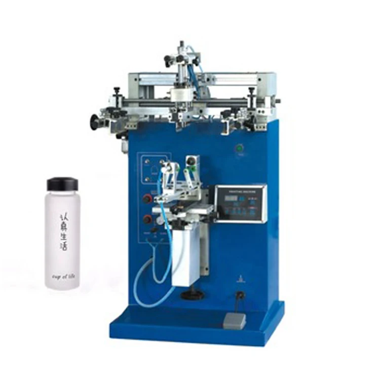 Цилиндрическая Коробка Печатная Машина пневматический изогнутый шелк трафаретная печатная машина TX-400S