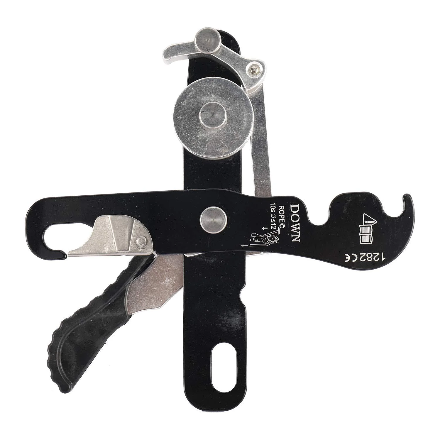 ANT5PPE Rappelling Belaying Rescue Equipment Emergency Descent Downhill Device Stop Descender for Climbing