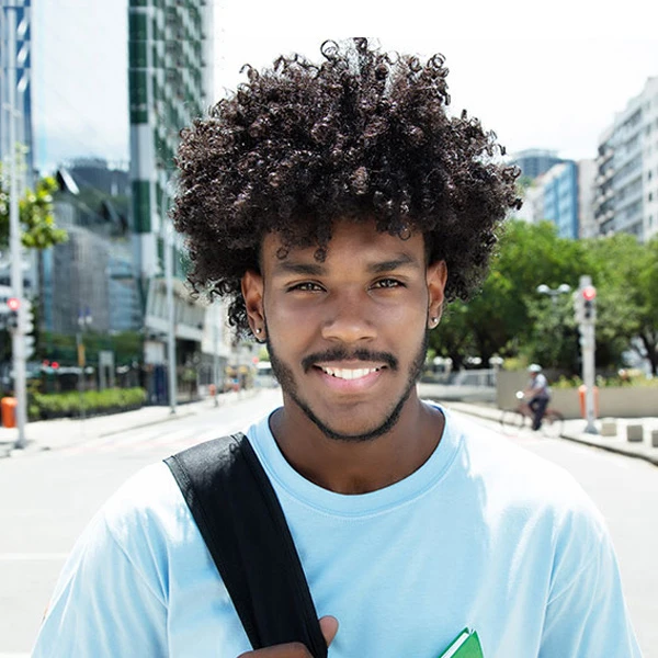 Afro Australia 100% Real Remy Virgin Wigs Human Hair Virgin Brazilian