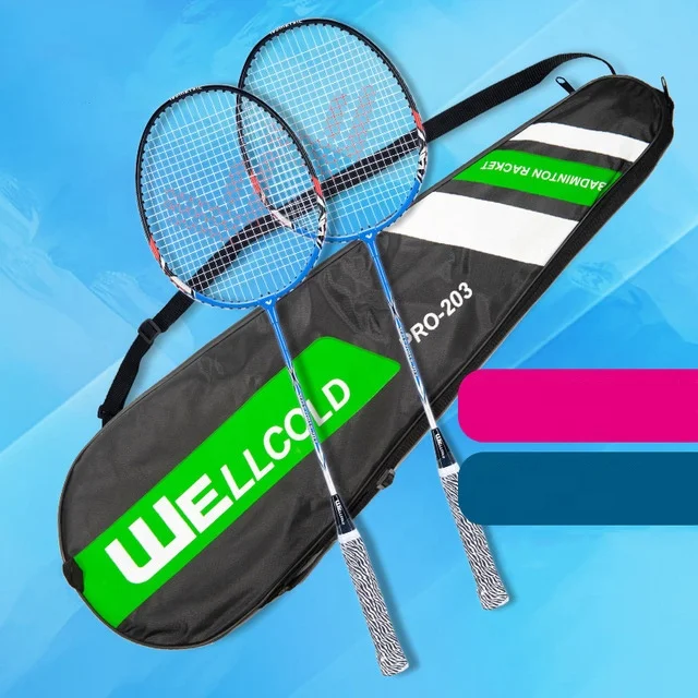 Factory wholesale professional badminton rackets set with customized design