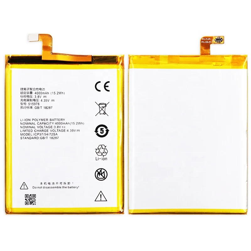 
Factory Wholesale 3.8V 4000mAh E169-515978 515978 Q519T Blade X3 Blade D2 A452 For zte battery mobile phone battery 