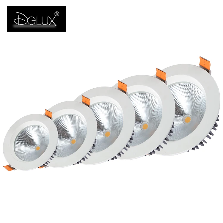 DGLUX 2022 новый дизайн Cob потолочный алюминий IP65 водонепроницаемый точечный светильник 10 15 20 30 40 Вт Встраиваемый светодиодный