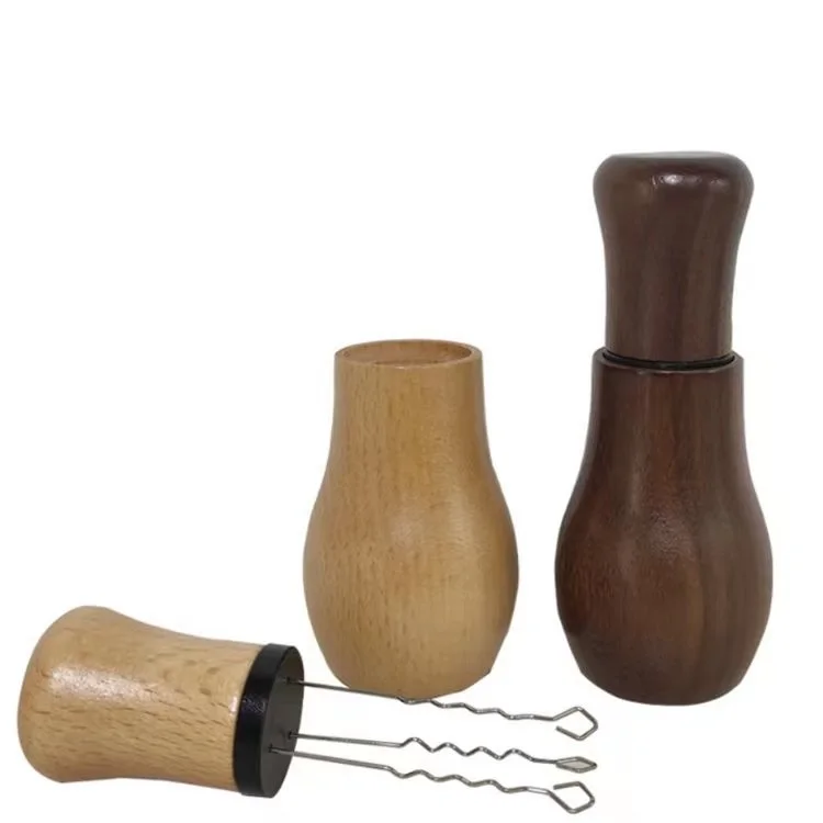 Also come with a solid wood stand, which can organize coffee stirrer and making your desktop tidy