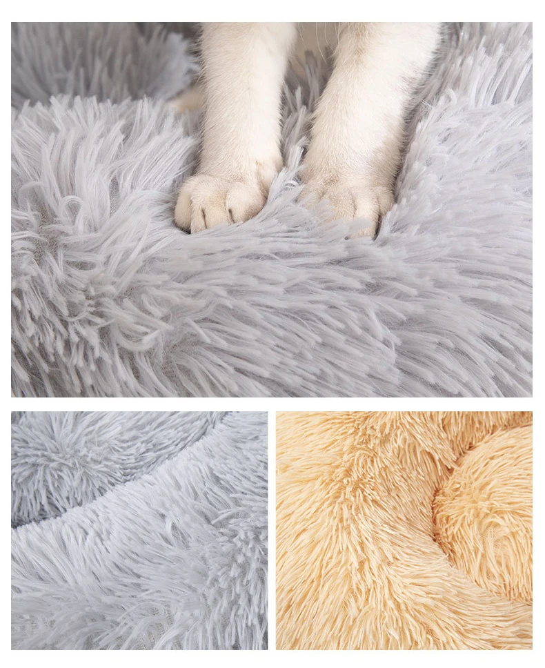 Amazon Popular Luxury Cat Dog Bed Cave Eco Friendly Velvet Modern Washable Bed for Pet Cats Dogs