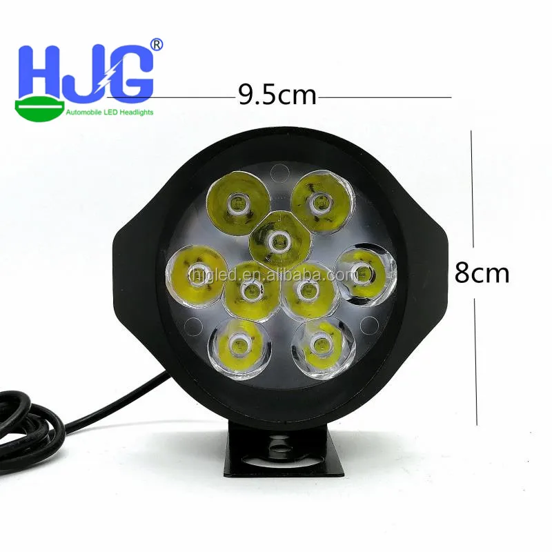 
18W led motorcycle fog light 12v led light for running road 9led light aluminum 