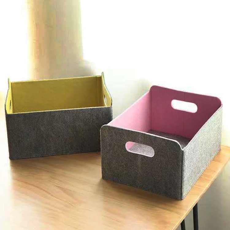 Storage Baskets Shelf Bins Organizer Felt Box For For Kids Toys Magazine Books Clothes