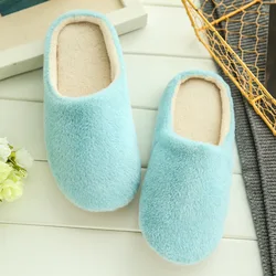 2022 Winter Indoor Women Slippers House Plush Soft Cotton Slippers Non-slip Floor Shoes Home Slippers Women Slides For Bedroom