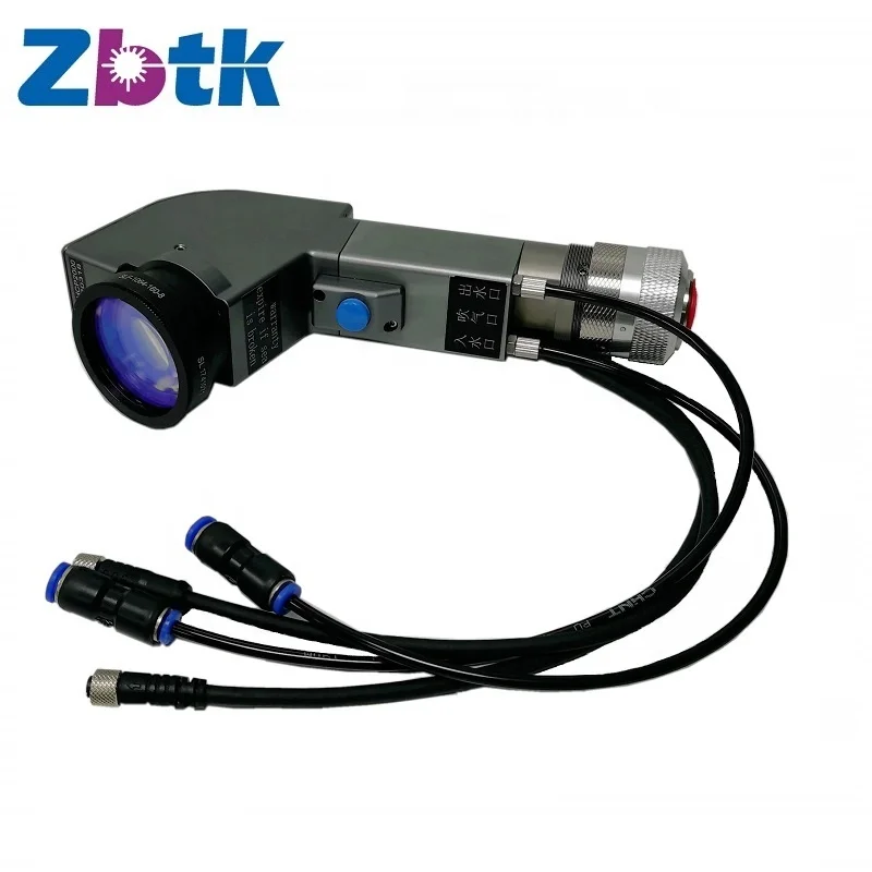 1000W/1500W/2000W fiber laser Hand-held cleaning head gun for Rust removal