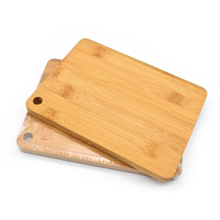 Customized Kitchen Bamboo Cutting Board 20*15*1cm Mini Chopping Board With Hole