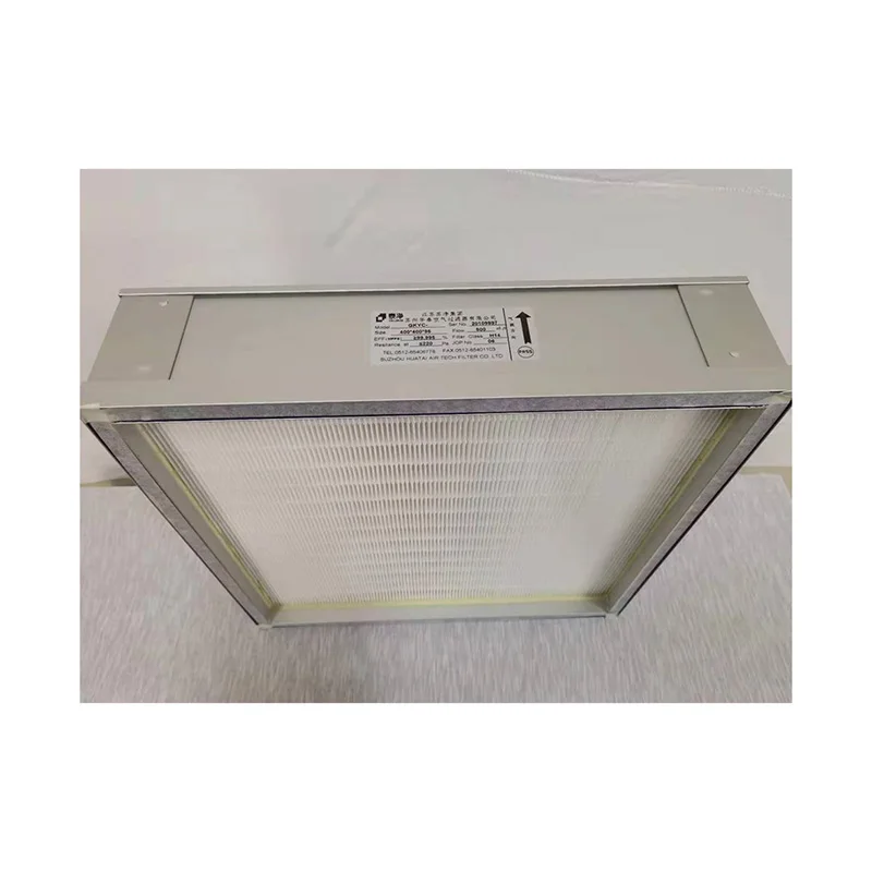 High Efficiency Air HEPA Filter H14 Aluminum / Galvanized Frame for Industry HVAC AHU
