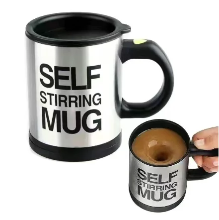 Hot Sale Stainless Steel Self Stirring Easy Mix Coffee Mug Self-Stirring Mug