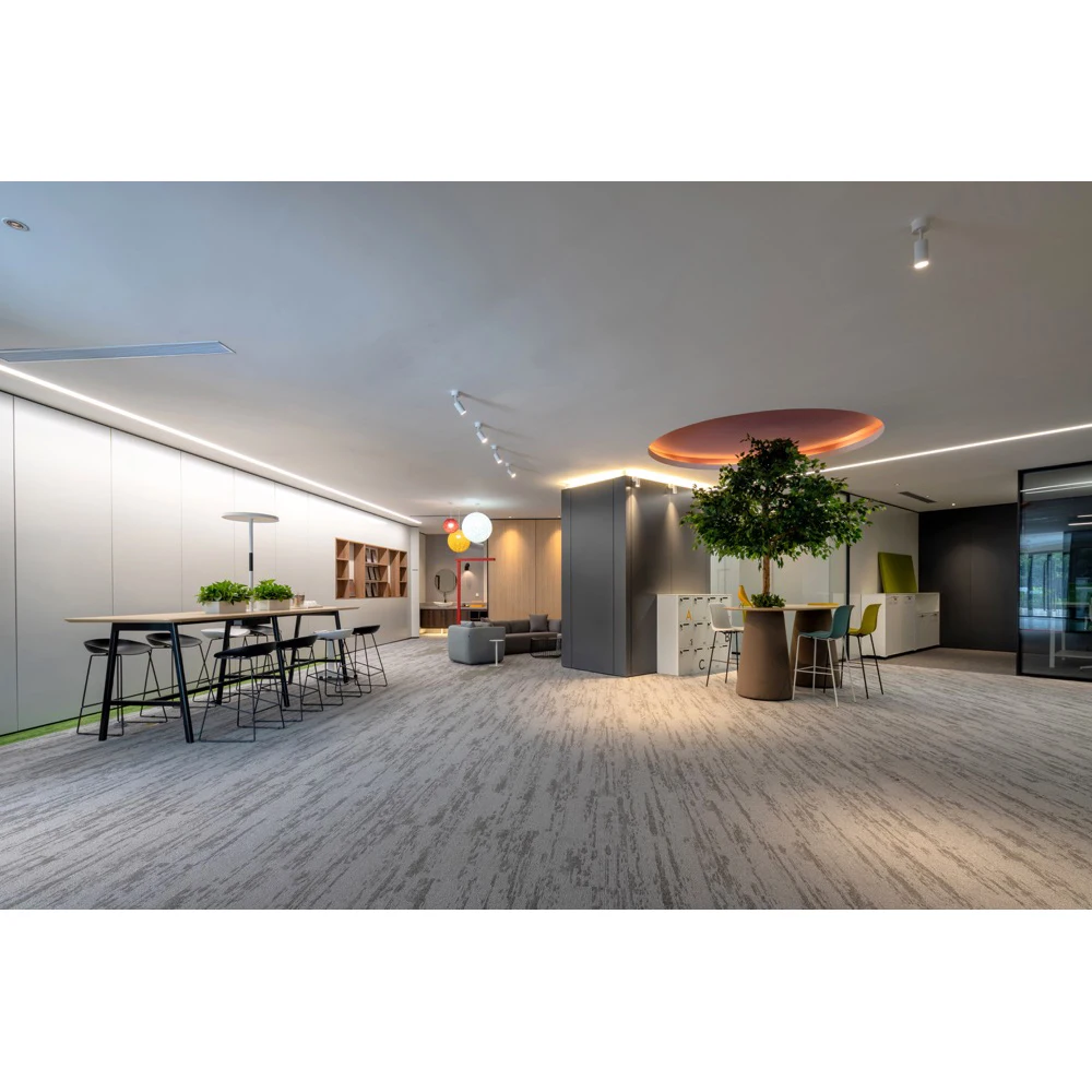 FlexSpace office aluminum glass partition wall single panel with steel hinge PVDF Gloden handle swing door