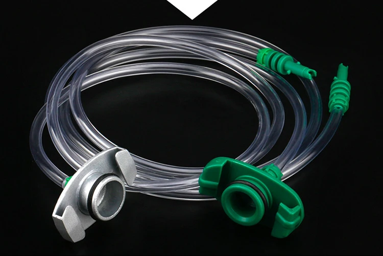 Japanese Style Transparent Liquid Pipe Assembly Fittings Cylinder Valve Plastic Glue Dispenser Barrel Adapter Without Barrel