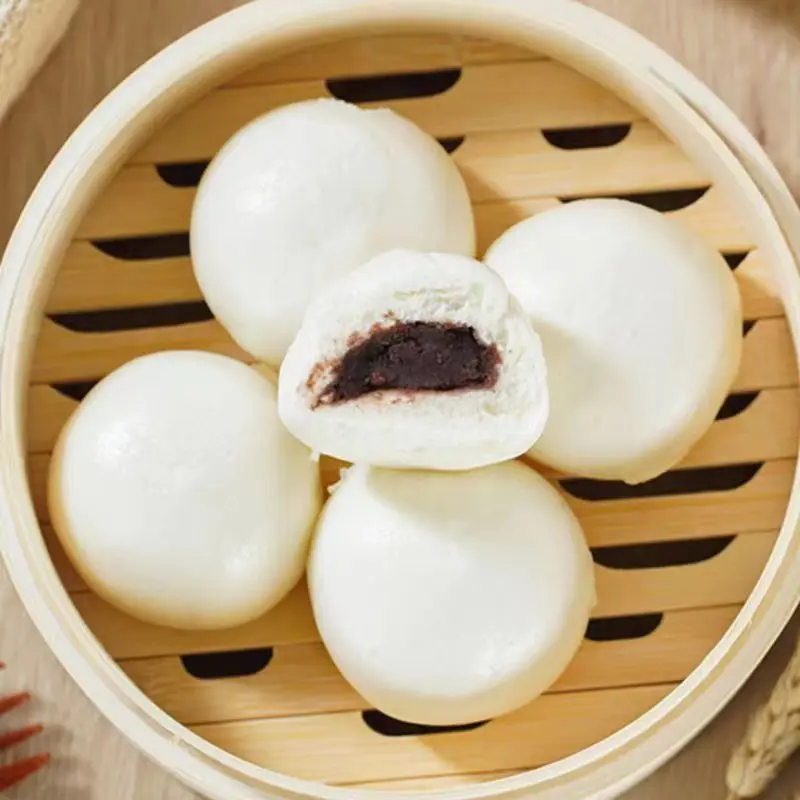 Quality Quantity Assured  Frozen red bean buns Snacks Steamed Red bean Pau Sweet Buns