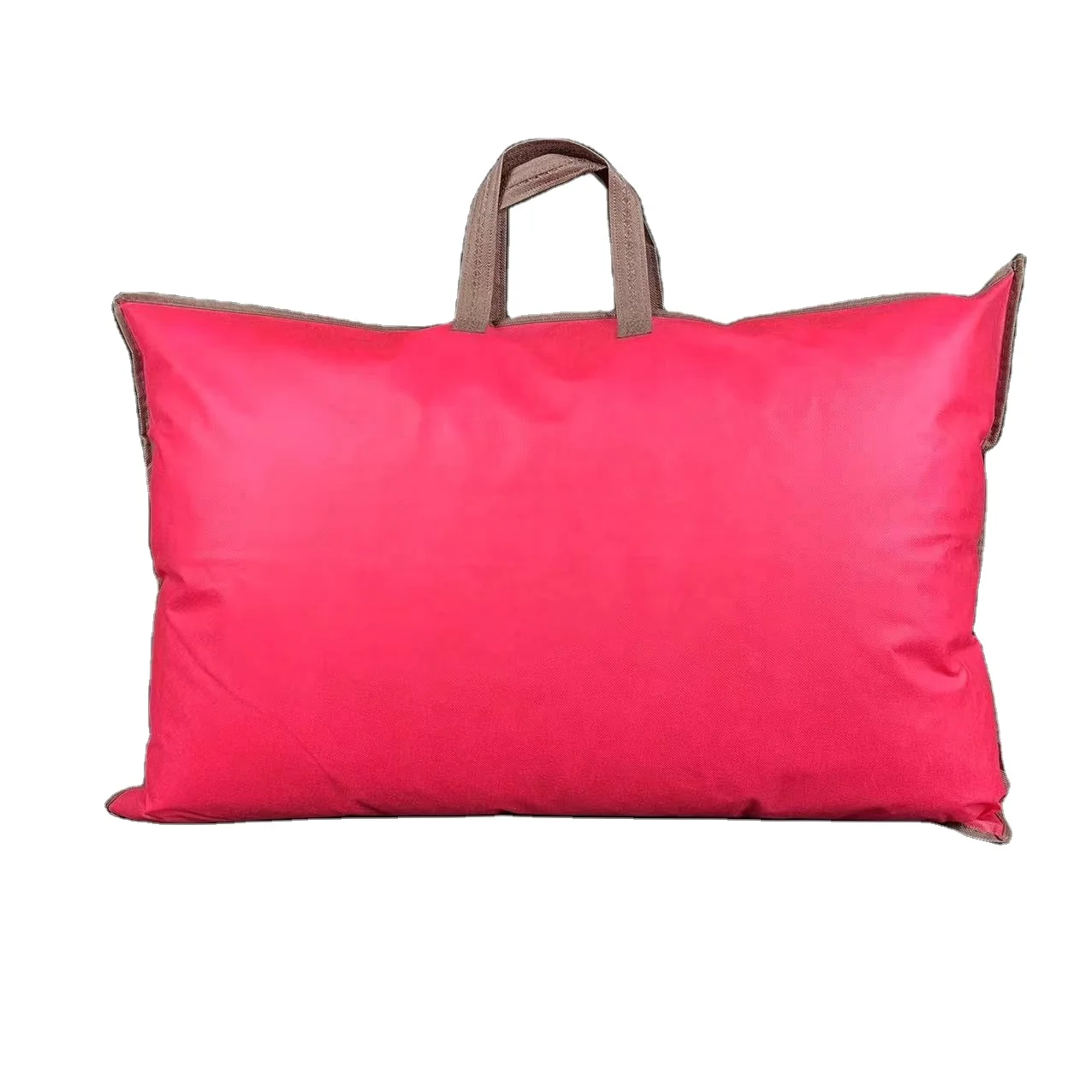 Wholesale Recyclable Packaging Pillow Interior Zipper Bag With Handle